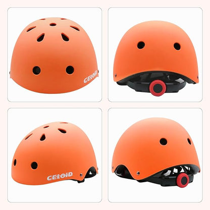 Kids Bike Skateboard Helmet Pad Set,Toddler Cyling Protective Gear Knee & Elbow Pads Wrist Guards for 5-8-10-12-14-16 Years Girls Boys Bicycle Scooter Roller Skate Inline Skating Rollerblading