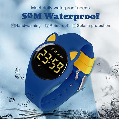 Kids Watches for Girls Boys Digital Sport Watch with Step Counter Pedometer Vibration Alarm Clock, No App Waterproof Fitness Tracker Kids Watch Boys Girls Teens Students Ages 5-16
