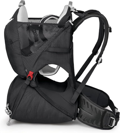 Osprey Poco SLT Lightweight Child Carrier Backpack - Slimmed-Down Hiking Carrier for Toddlers with Safety Harness, Sunshade, and Ventilated Backpanel - Lightweight Travel-Friendly Option