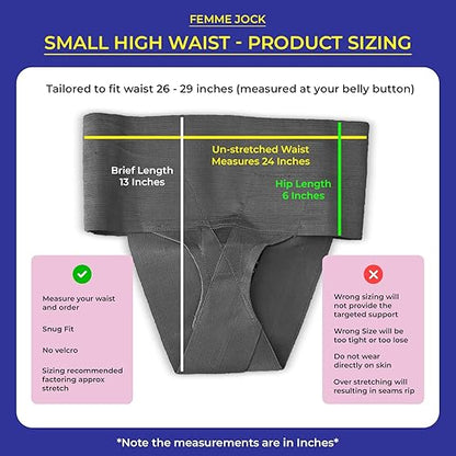 Women’s Pelvic Orthotic Support Belt ― Uterus Girdle for Prolapsed Bladder | Vulvar Varicosities | Postpartum Recovery | Dysfunction Pain Relief - High Waist (Black - Small)