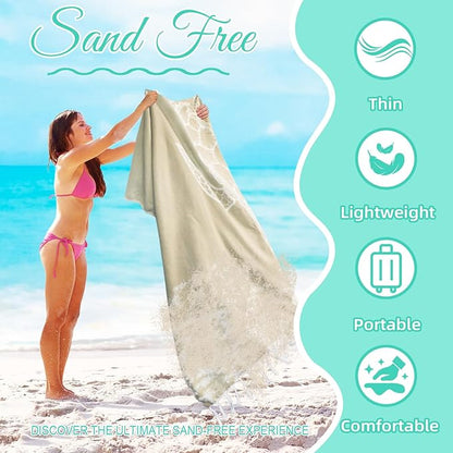 Oversized Turkish Beach Towel Blanket Cotton Giant XL Sandproof Towels Huge Linen XXL Extra Large Big Throw Quilt Blankets for Adults Beige Turtle