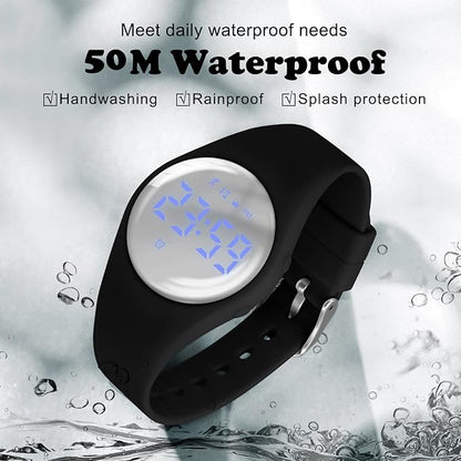 Kids Watches for Girls Boys Digital Sport Watch with Step Counter Pedometer Vibration Alarm Clock, No App Waterproof Fitness Tracker Kids Watch Boys Girls Teens Students Ages 5-16