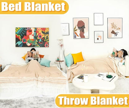 Oversized Turkish Beach Towel Blanket Cotton Giant XL Sandproof Towels Huge Linen XXL Extra Large Big Throw Quilt Blankets for Adults Cloud Travel Camping Glamping Accessories Essentials