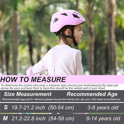 Kids Bike Helmet,2 Sizes Adjustable for Youth Child Boys & Girls Ages 3-5-8-14,Ventilation and Multi-Sport for Bicycle Scooter Skate