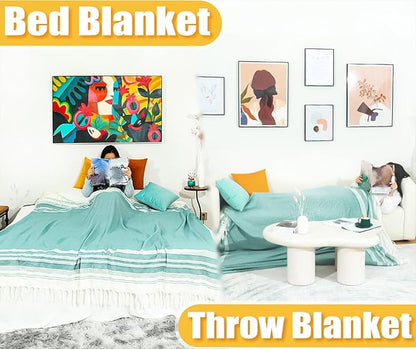 Oversized Turkish Beach Towel Blanket Cotton Giant XL Sandproof Towels Huge Linen XXL Extra Large Big Throw Quilt Blankets for Adults Cloud Travel Camping Glamping Accessories Essentials