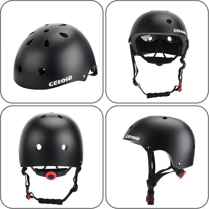 Kids Bike Skateboard Helmet Pad Set,Toddler Cyling Protective Gear Knee & Elbow Pads Wrist Guards for 5-8-10-12-14-16 Years Girls Boys Bicycle Scooter Roller Skate Inline Skating Rollerblading