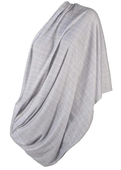 LK Baby Infinity Nursing Scarf Breastfeeding Cover Ultra Soft Premium Jersey Polyester- 100% AZO free and Safe for Baby (Light Grey Pattern)