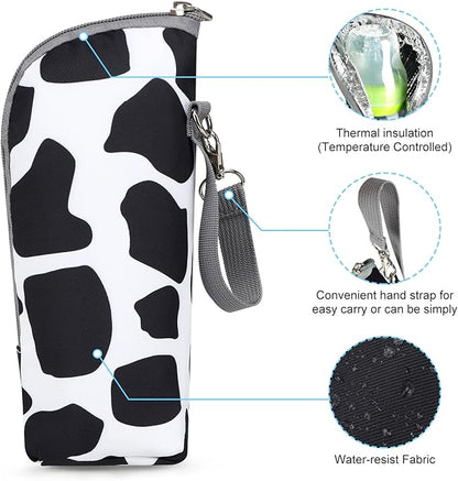 Accmor Baby Bottle Cooler Tote Bags, Insulated Breastmilk Cooler Bag, Nursing Bottle Warmer Bag for Nursing Mom Daycare Travel
