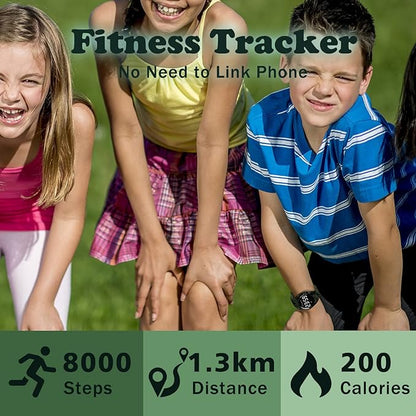 Kids Watches for Girls Boys Digital Sport Watch with Step Counter Pedometer Vibration Alarm Clock, No App Waterproof Fitness Tracker Kids Watch Boys Girls Teens Students Ages 5-16