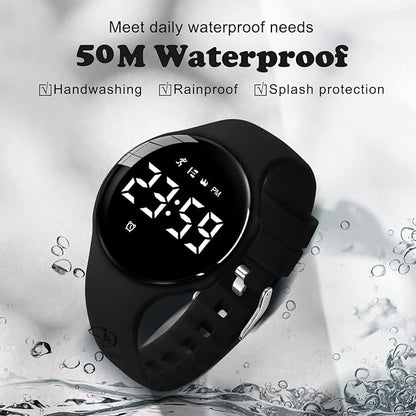 Kids Watches for Girls Boys Digital Sport Watch with Step Counter Pedometer Vibration Alarm Clock, No App Waterproof Fitness Tracker Kids Watch Boys Girls Teens Students Ages 5-16