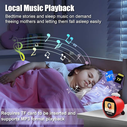 Kids Alarm Clock, Ok to Wake Clock for Kids, Sleep Trainer Clock for Toddler, Adorable Digital Alarm Clock, AI Voice Clock with Chat and 12 White Noise Sound Machine, Time Management Gift for Children