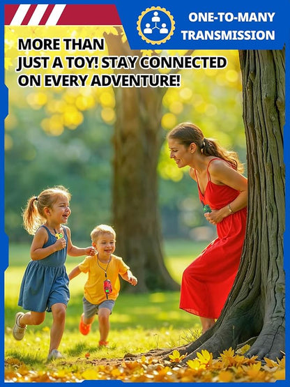 Walkie Talkies for Kids Rechargeable, Long Range 2 Way Radio, Outdoor Camping Games Toy Birthday Xmas Gift for Boys Age 7-12, 2 Pack
