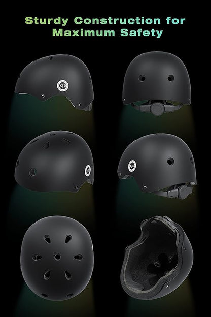 XJD Kids Bike Helmet,Multi-Sport Protective Gear Set for 3-5-8-14 Years Boys Girls with Knee and Elbow Pads Wrist Guards fit Roller Skates,Cycling,Skateboarding,Skating Scooter