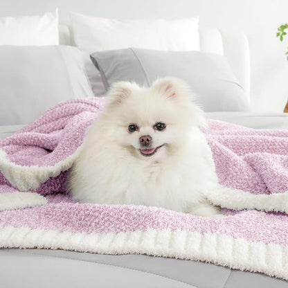 Snuggle Sac Bedding Blanket Light Purple Twin Size, Super Soft Warm Cozy Blankets for Bed, Living Room, Luxurious Microfiber Blanket Dupes, Heather Lilac, 60x80 inches
