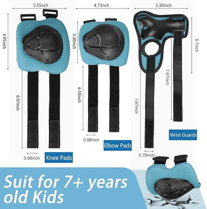 Kids Bike Helmet Set Adjustable Helmet for Ages 3-15 Kids Toddler Boys Girls Youth, Multi-Sport Bicycle Skateboarding Football Rollerskating Scooter Rollerblade Balance Bike Helmets