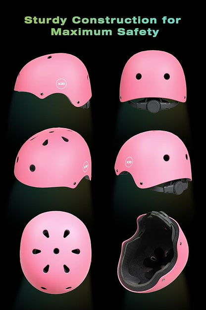 XJD Kids Bike Helmet,Multi-Sport Protective Gear Set for 3-5-8-14 Years Boys Girls with Knee and Elbow Pads Wrist Guards fit Roller Skates,Cycling,Skateboarding,Skating Scooter
