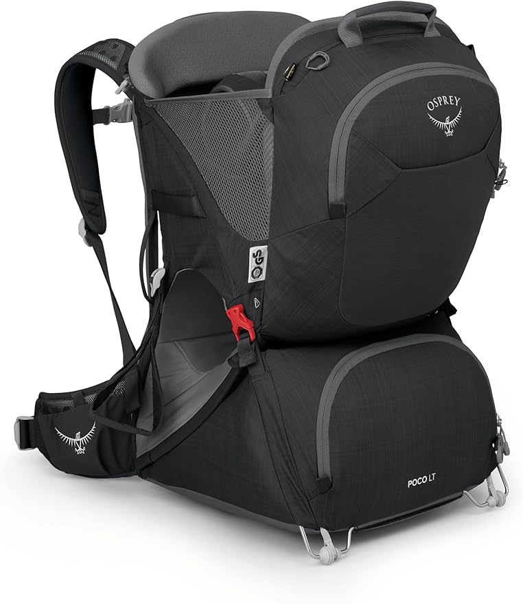 Osprey Poco LT Lightweight Child Carrier Backpack - Compact, Travel-Ready Kid Carrier with Sunshade and Adjustable Fit - Lightweight, Comfortable Hiking Carrier for Toddlers
