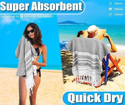 Large Throw Blanket Yoga Blanket Turkish Beach Towel Mens Birthday Gift Idea Dad Father Day Husband Brother Uncle Boyfriend Male Grandpa Him Appreciation Thank You Retirement 60th 50th 40th 30th