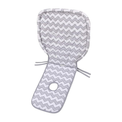 – Soft Gray and White Chevron High Chair Pad | Easy to Install Replacement Cushion | Fits Most 3-5 Point Harness High Chairs