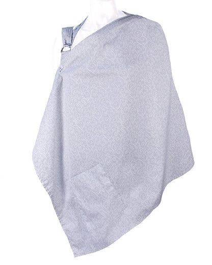 LK Baby Nursing Cover for Breastfeeding Privacy EXTRA WIDE for Full Coverage - Breathable 100% Cotton, Stylish and - AZO Free