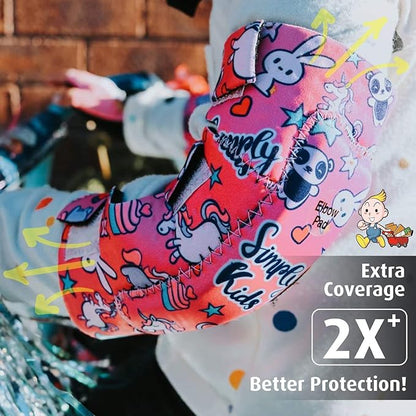 Soft-Style Kids Knee and Elbow Pads with Bike Gloves, Flexible Impact-Resistant Gear for Ages 2-11, Designed for Balance Bikes, Roller-Skating, and Skateboarding