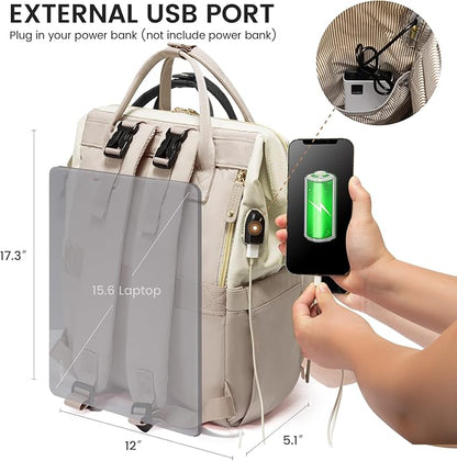 LOVEVOOK Diaper Bag Backpack, Baby Bag with Changing Station, Large Diaper Backpack for Moms Dads, Waterproof Leather Accents Baby Boy and Girl Bag for Travel Baby Essentials