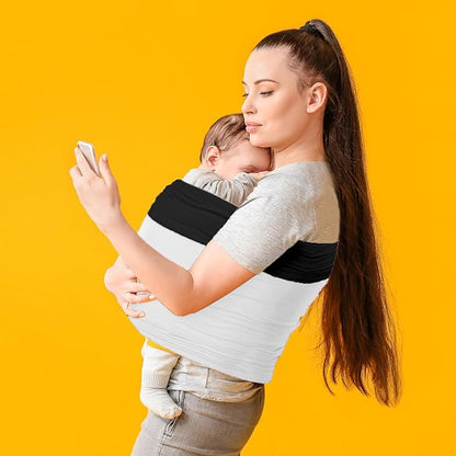 TKKOK Baby Wrap Carrier, Unisex Baby Carrier, Lightweight & Ultra Soft, Easy to Wear Baby Wrap, Perfect for Newborn Toddlers