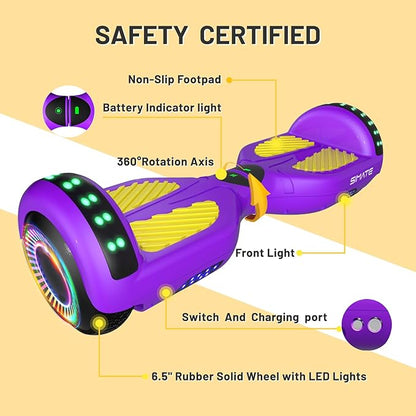Scooter, Bluetooth & Corlorful LED Lights, Gifts for Kids & Adults & Girls & Boys, for All Ages