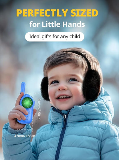 Walkie Talkies for Kids Rechargeable, 3 4 5 Year Old Boy Girl Gifts, 2 Pack Birthday Gifts for 3 4 5 6 7 8 Year Old Boys, Toddler Toys for Indoor Outdoor Games