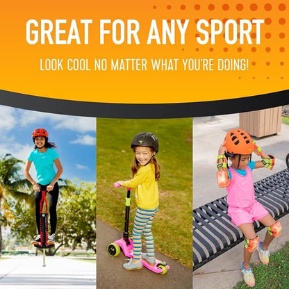 Flybar Kids Bike Helmet - Dual Certified Adjustable Dial, Lightweight Skateboard Helmet, Roller Skating, Pogo, Electric Scooter, Snowboard, Youth and Toddler Helmet, Boys & Girls 3-14