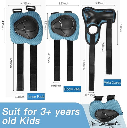 Kids Bike Helmet Set Adjustable Helmet for Ages 3-15 Kids Toddler Boys Girls Youth, Multi-Sport Bicycle Skateboarding Football Rollerskating Scooter Rollerblade Balance Bike Helmets