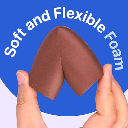 Furniture Edge 16.2ft & Corner Guards | Protective Foam Cushion | 15ft Bumper 4 Adhesive Childsafe Corners | Baby Child Proofing Foam Set and Safe for Table, Fireplace, Countertop | Brown