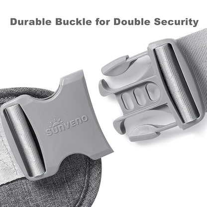 SUNVENO Baby Hip Carrier with Hip Seat, CPC-Certified, Ergonomic Infant Carrier for Newborns & Toddlers up to 45 lbs, Adjustable Waistband, Multiple Pockets, All-Season, Grey