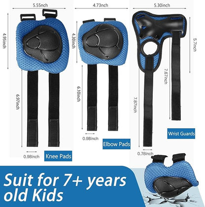 Kids Bike Helmet Set Adjustable Helmet for Ages 3-15 Kids Toddler Boys Girls Youth, Multi-Sport Bicycle Skateboarding Football Rollerskating Scooter Rollerblade Balance Bike Helmets