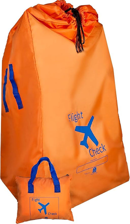 Alnoor USA Gate Check Bag for Single & Double Stroller Travel Bag for Air Plane | Extra Large & Ultra Durable - Includes Padded Shoulder Straps for Comfort & Durability With Pouch – Bonus E-Book