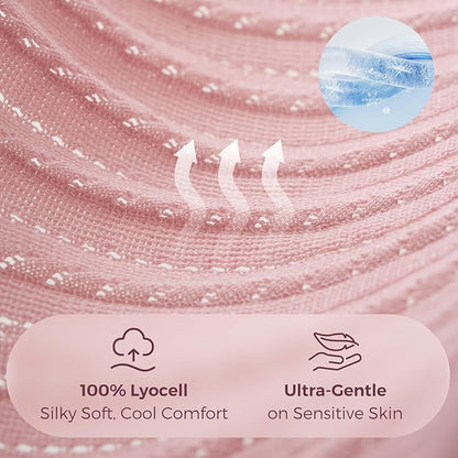 Momcozy Ultra-Light Nursing Cover for Breastfeeding, Soft Breathable Tencel™ Lyocell Fabric, Multi-Use Feeding Shawl, Newborn Essentials Must Haves(Pink)