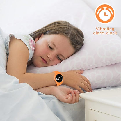 Kids Watches for Girls Boys Digital Sport Watch with Step Counter Pedometer Vibration Alarm Clock, No App Waterproof Fitness Tracker Kids Watch Boys Girls Teens Students Ages 5-16