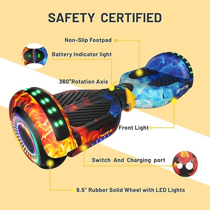 Scooter, Bluetooth & Corlorful LED Lights, Gifts for Kids & Adults & Girls & Boys, for All Ages