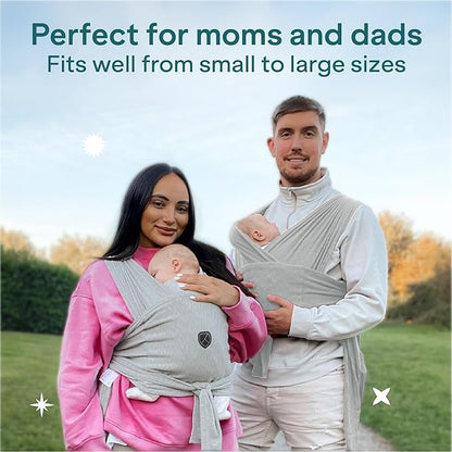 Koala Babycare Baby Carrier Wrap, Easy to Wear As a T-Shirt - Original Baby Carrier Newborn to Toddler - Sling One Size Fits All - Baby Wraps Carrier Up to 22lbs