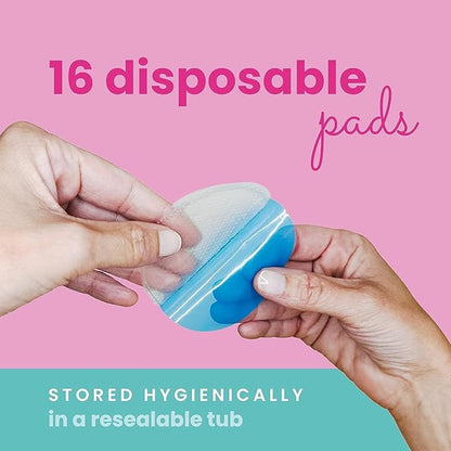 Soothing Gel Pads, Instant Cooling Relief for Sore Nipples, Made Without BPA, Hydrogel Pads for Breastfeeding, Aloe Vera Infused 16 Count
