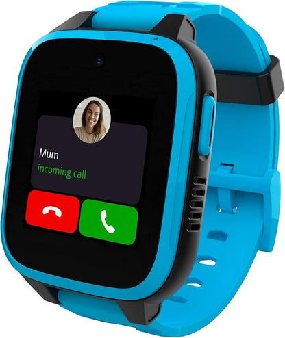 XPLORA XGO 3 - Watch Phone for Children (4G) - Calls, Messages, Kids School Mode, SOS Function, GPS Location, Camera and Pedometer – (Subscription Required) (Blue)