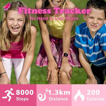Kids Watches for Girls Boys Digital Sport Watch with Step Counter Pedometer Vibration Alarm Clock, No App Waterproof Fitness Tracker Kids Watch Boys Girls Teens Students Ages 5-16