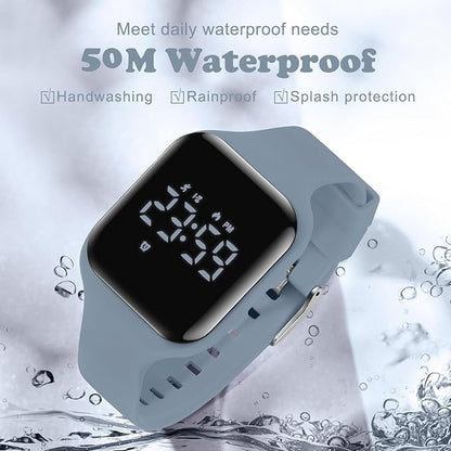 Kids Watches for Girls Boys Digital Sport Watch with Step Counter Pedometer Vibration Alarm Clock, No App Waterproof Fitness Tracker Kids Watch Boys Girls Teens Students Ages 5-16