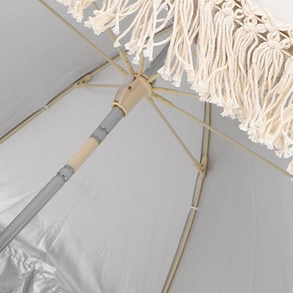 Baby Outdoor Parasols, Baby Stroller Parasol Umbrella with Adjustable Clamp, Toddler Parasol for Trolley Wheelchair Beach Chair, Outdoor Activities (Beige with