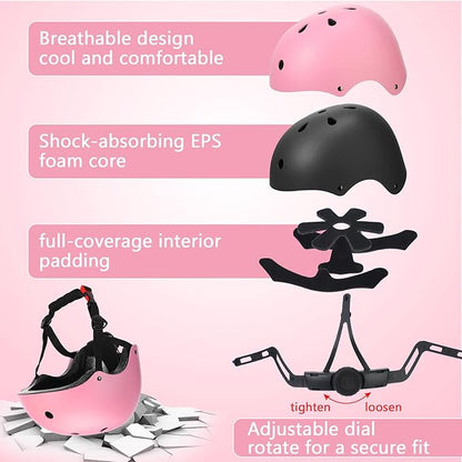Kingdder 4 Pack Kids Helmets Toddler Adjustable Bike Helmet Ages 3-8 CPSC Certified Children Training Headwear for Boys Girls Skateboard Bicycle Scooter Cycling Riding Sports