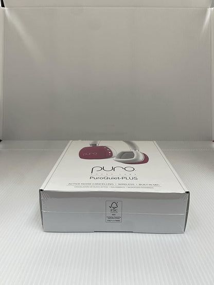 Puro Sound Labs PuroQuiet Plus Noise Cancelling Headphones for Kids, Bluetooth Kids On Ear Headphones with Mic, Lightweight On-Ear Design, Studio-Grade Sound (Pink)
