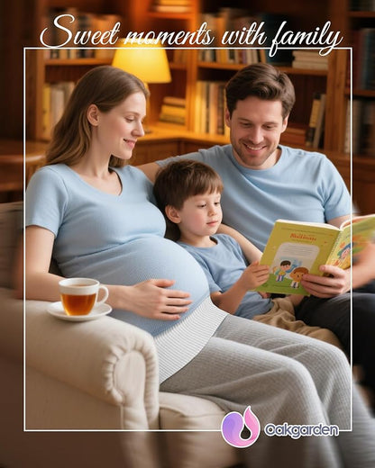 3 Pack Maternity Belly Bands for Pregnant Women Cotton Stretch Ribbed Pregnancy Support Belt Pants Extender