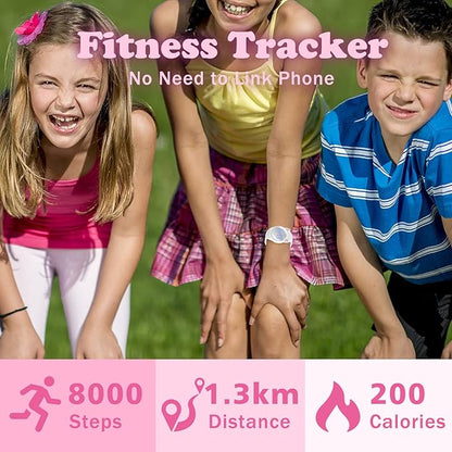 Kids Watches for Girls Boys Digital Sport Watch with Step Counter Pedometer Vibration Alarm Clock, No App Waterproof Fitness Tracker Kids Watch Boys Girls Teens Students Ages 5-16