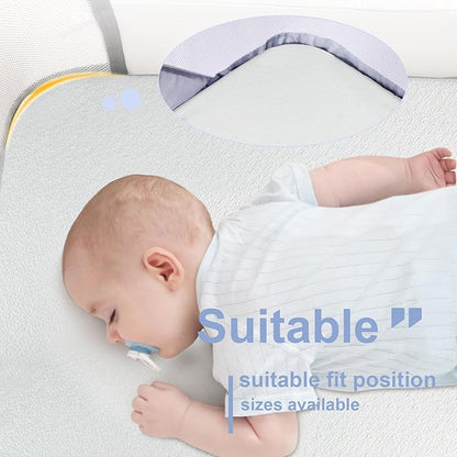 NeoBorn Baby Bassinet Mattress Pad, 32" x 16" Dual Sided Comfort Gel Memory Foam Mattress with Removable Breathable Soft Tencel Cover Fit for Dream On Me Karley Bassinet