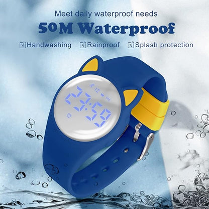 Kids Watches for Girls Boys Digital Sport Watch with Step Counter Pedometer Vibration Alarm Clock, No App Waterproof Fitness Tracker Kids Watch Boys Girls Teens Students Ages 5-16